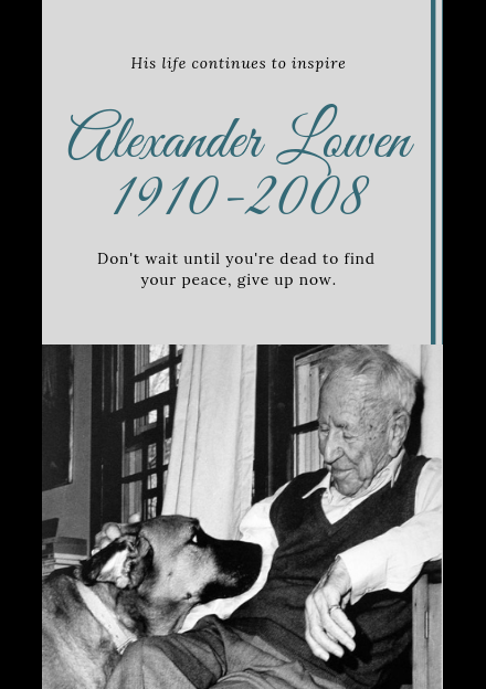 Celebrating Alexander Lowen